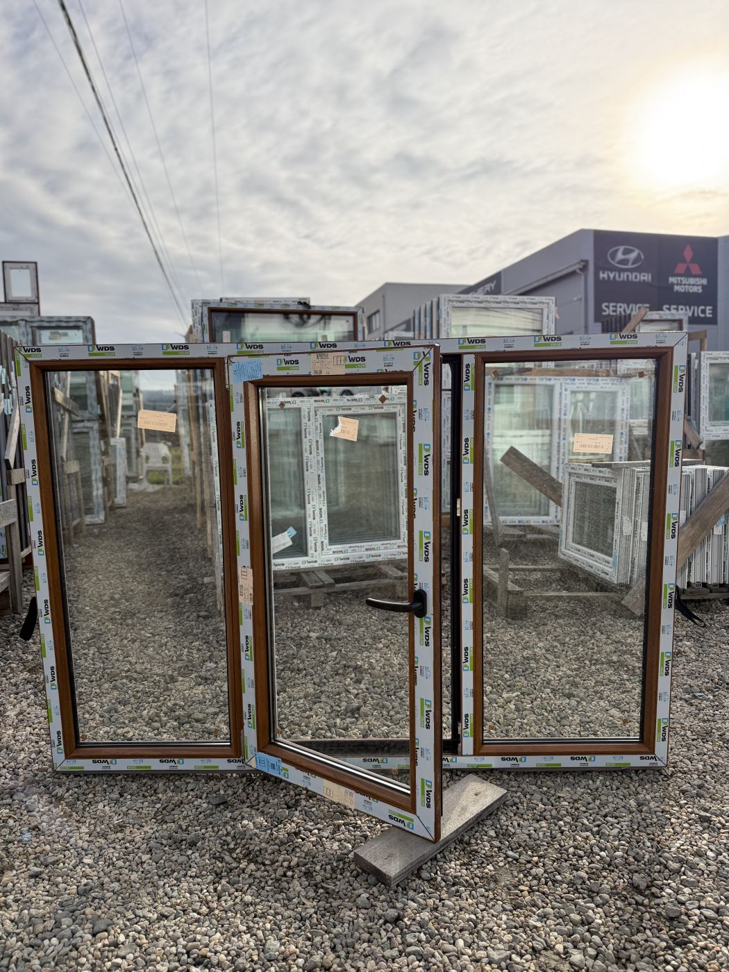 Geam stejar auriu 175x120