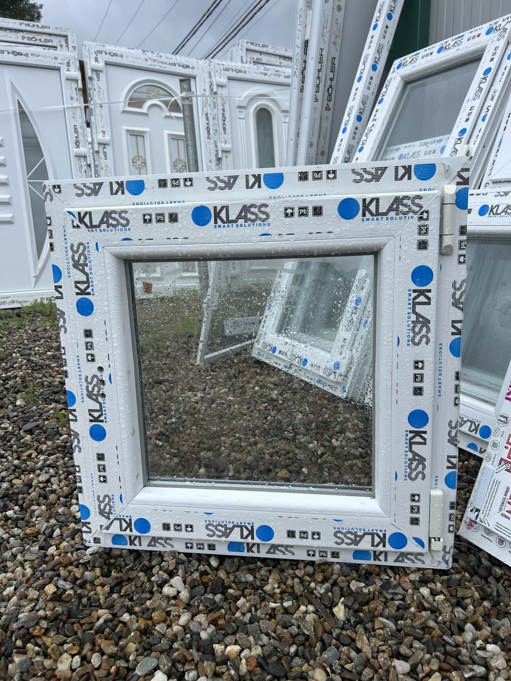 Geam alb 60x60
