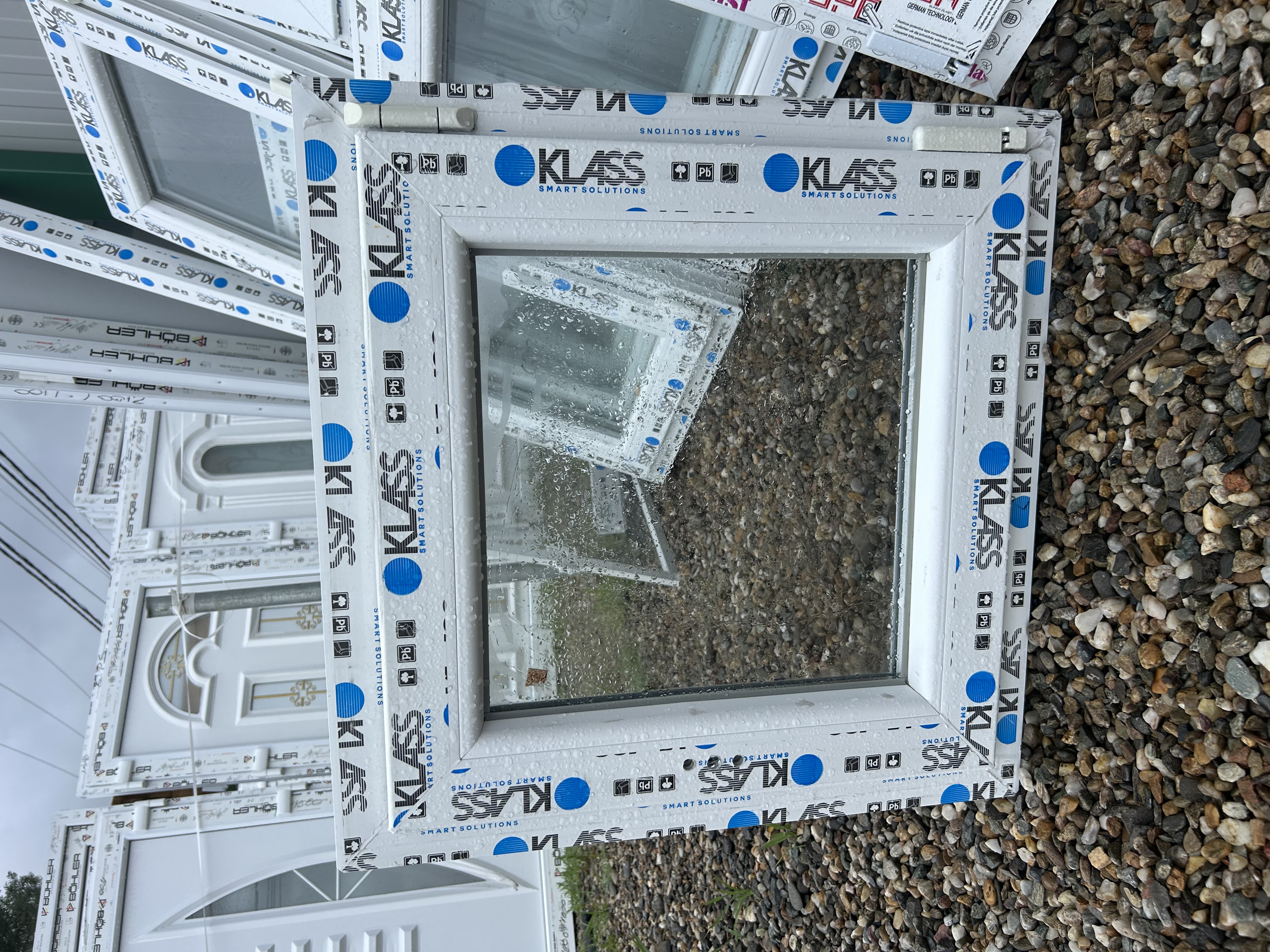 Geam alb 60x60