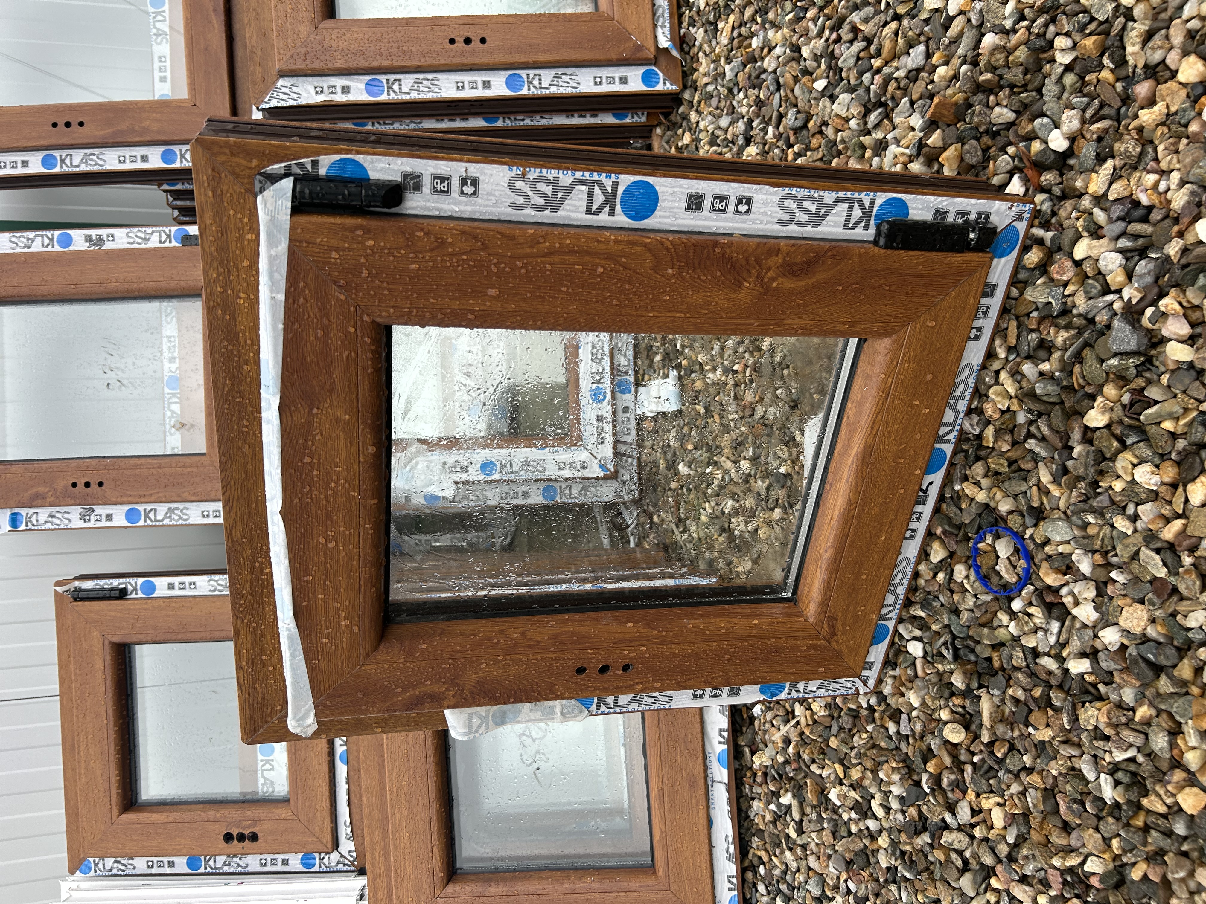 Geam stejar auriu 50x60