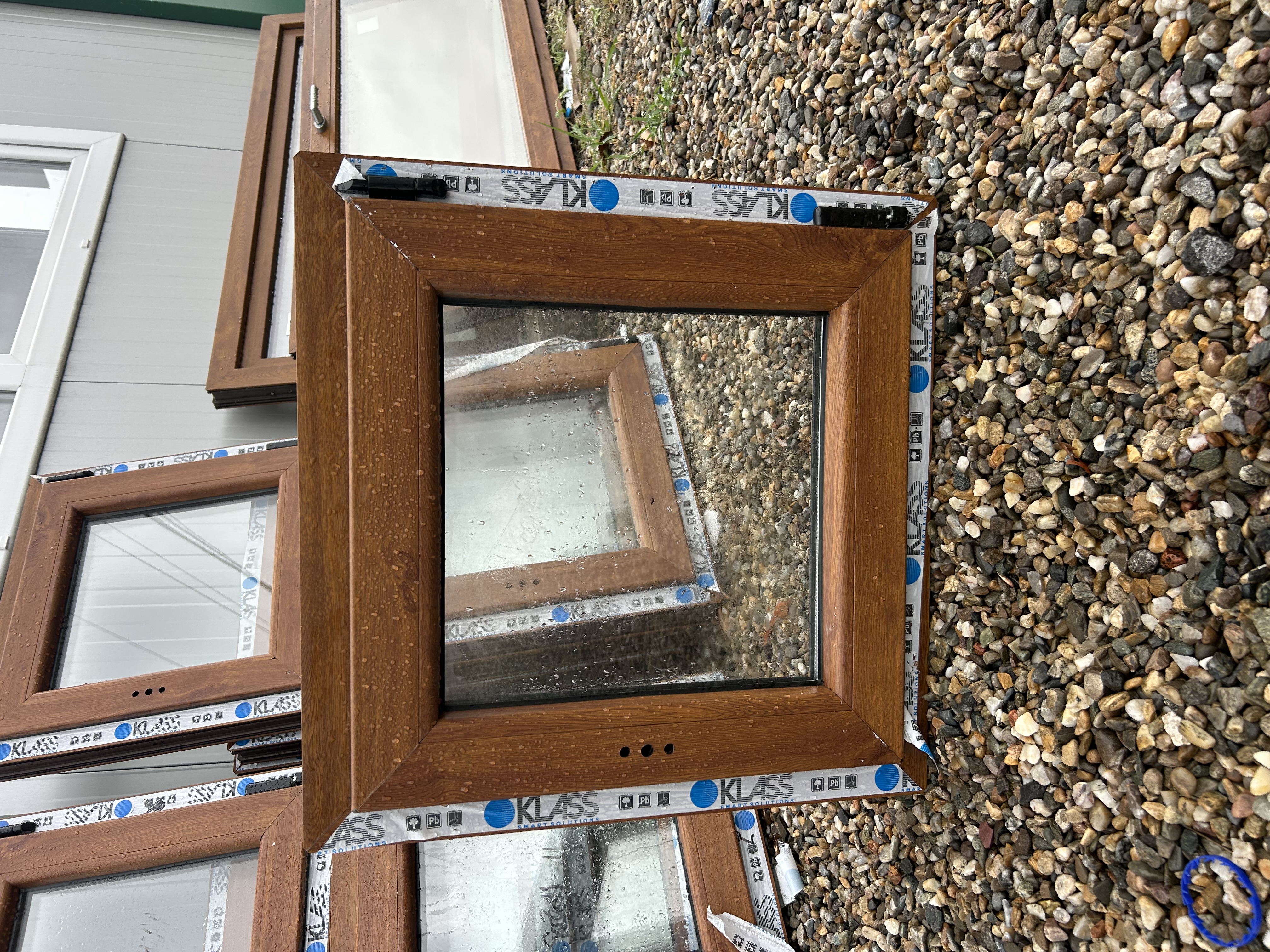 Geam stejar auriu 60x60