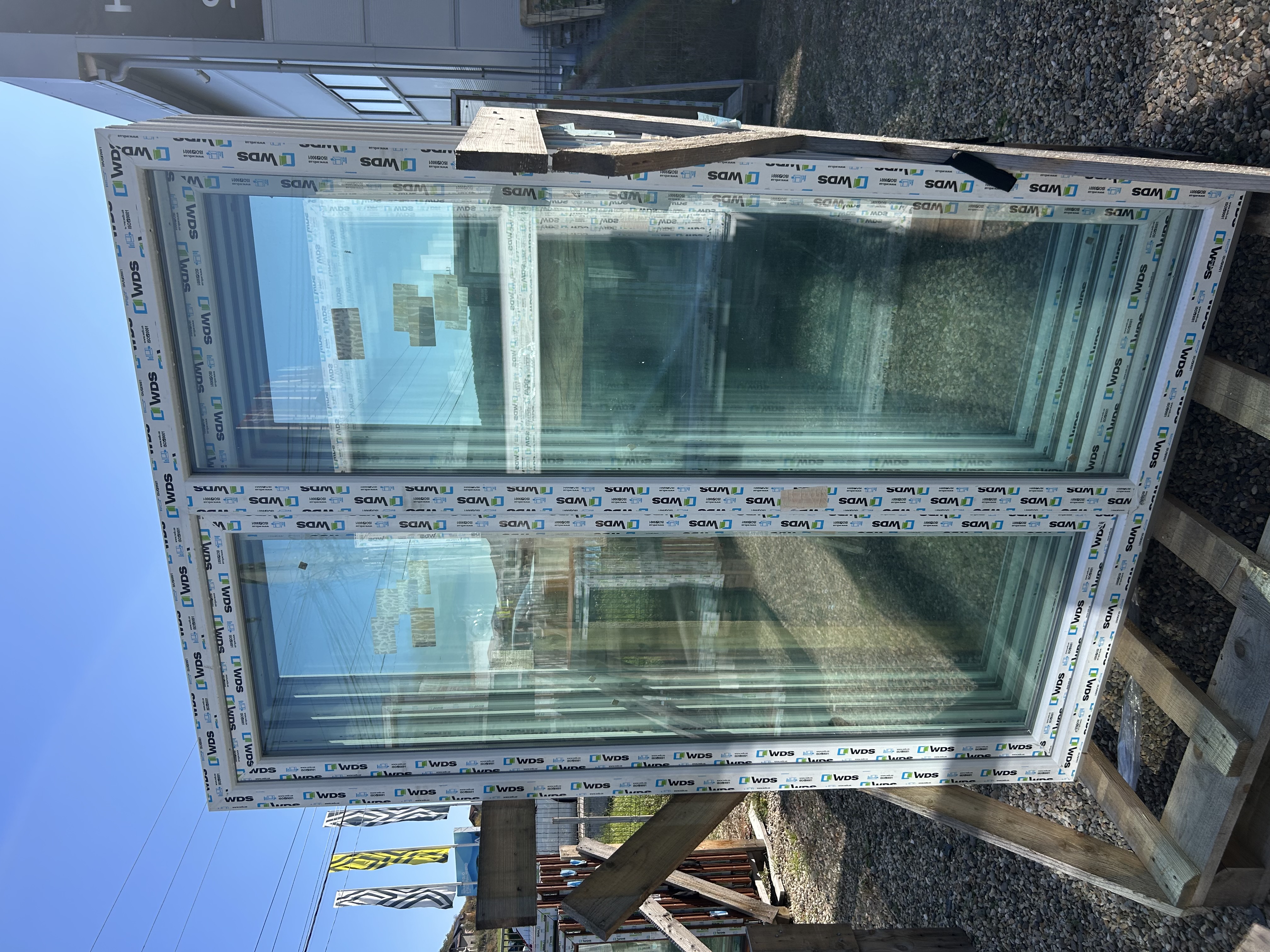 Ușă de balcon alb 140x200