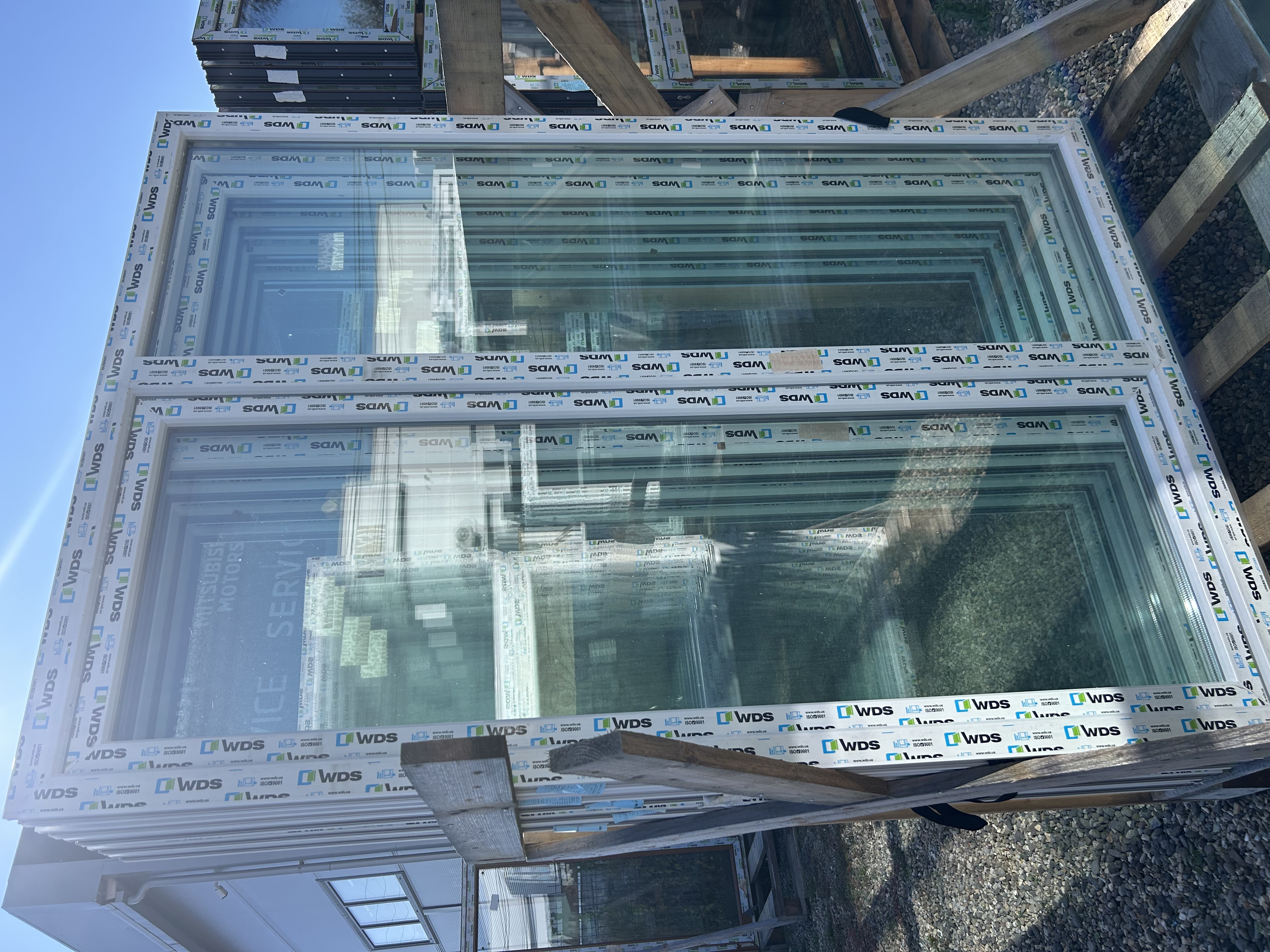 Ușă de balcon alb 140x200 - Imaginea 2