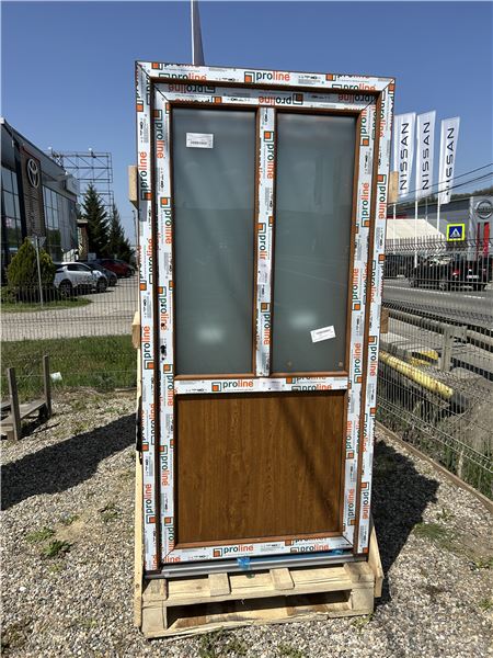 Ușă de intrare T model stejar auriu  - Imaginea 2